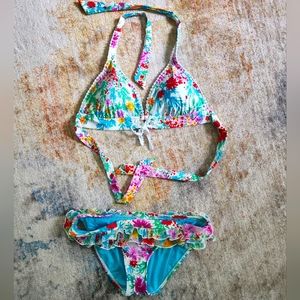 Seafolly Floral & Ruffles Bikini Set